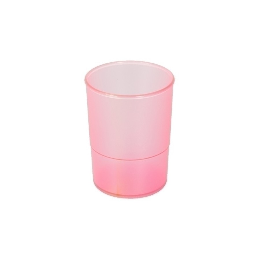 PORTA LAPICES PLASTICO REDONDO TR. FUCSI