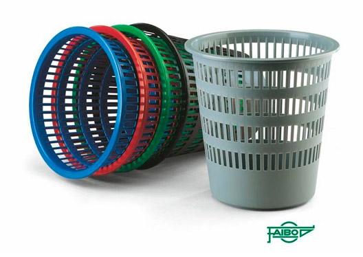PAPELERA REJILLA FAIBO 16.L AZUL