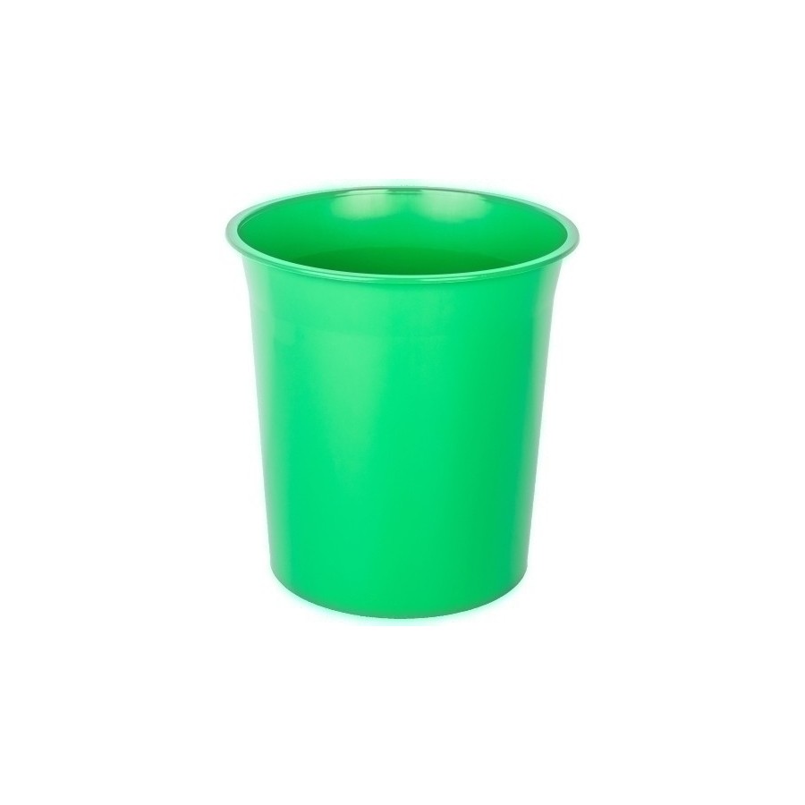 PAPELERA PLASTICO CERRADA VERDE