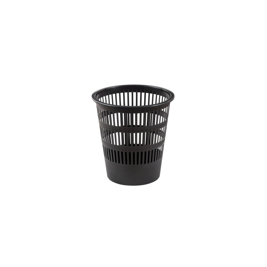 PAPELERA REJILLA FAIBO 12 L NEGRA