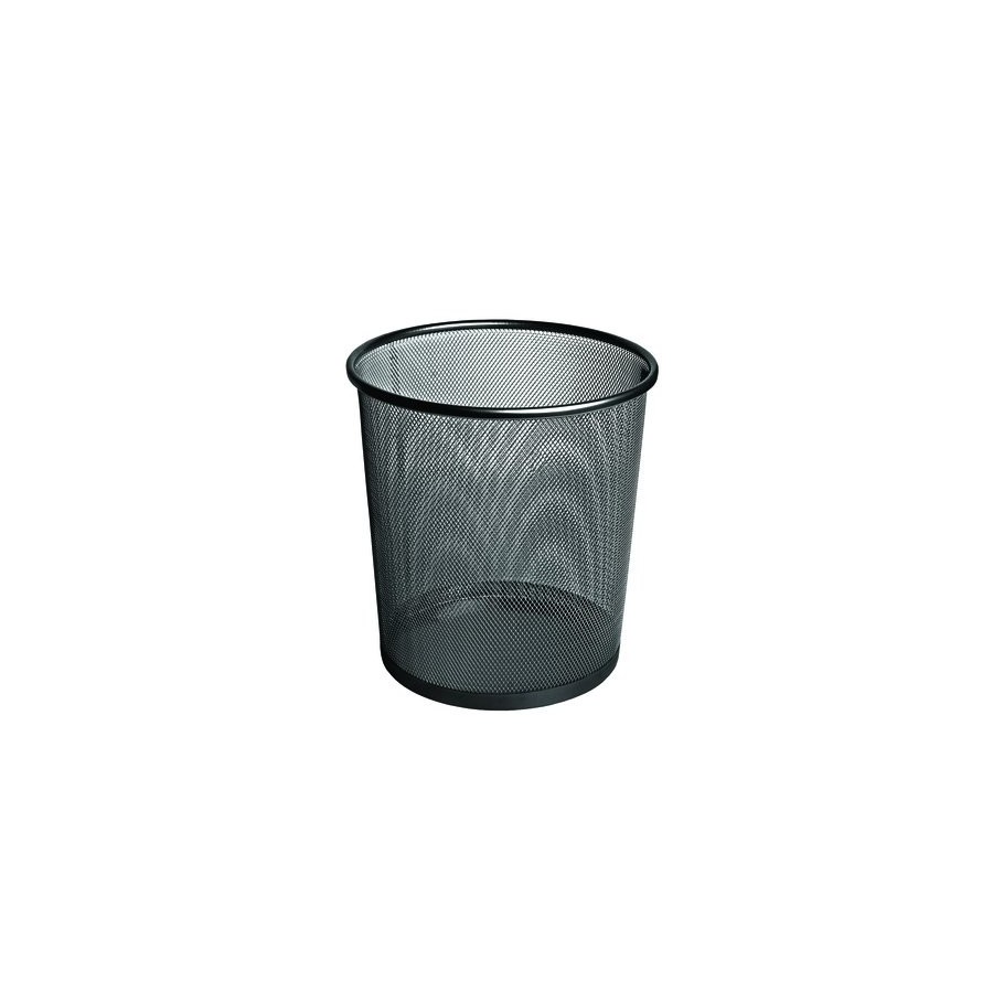 PAPELERA FOROFIS METAL REDONDA NEGRA