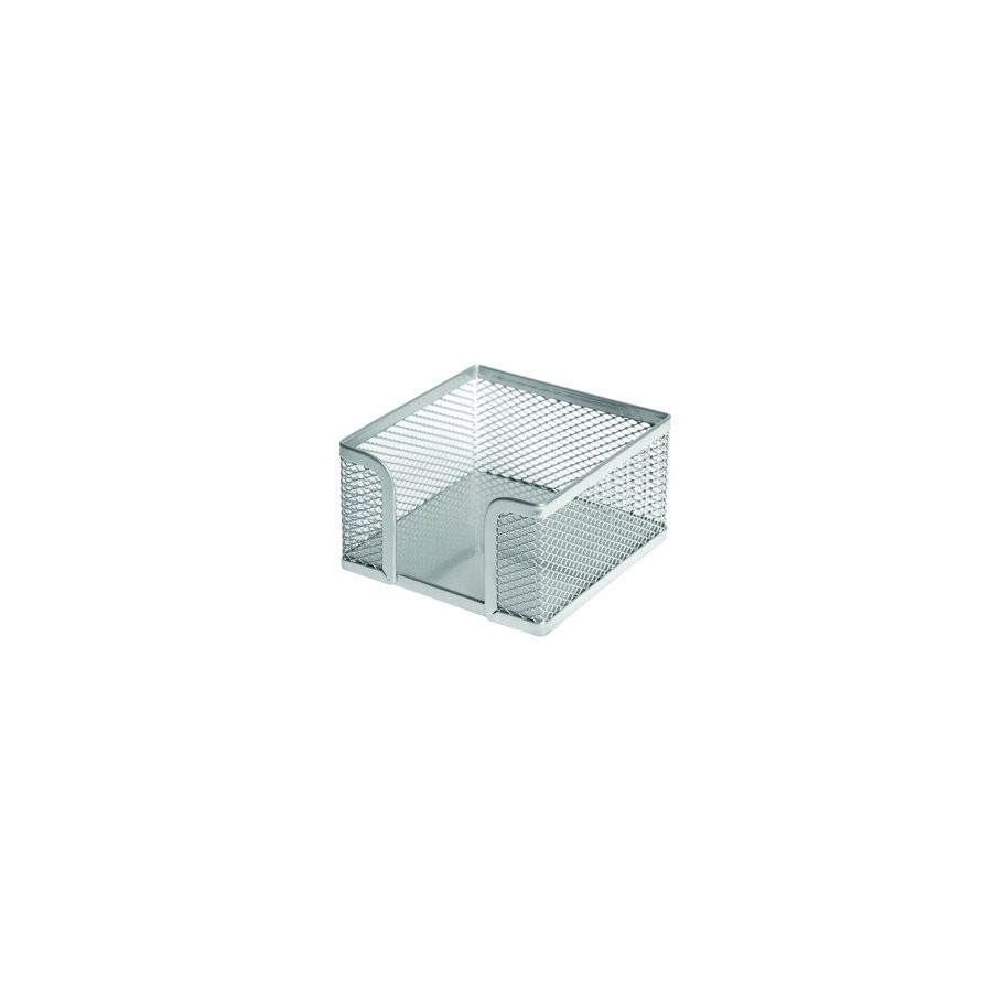 PORTA NOTAS FOROFIS METAL CUADRADO PLATA