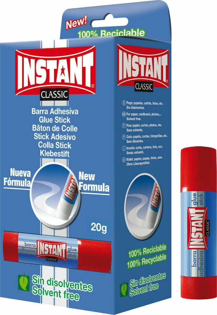 BARRA PEGAMENTO INSTANT CLASSIC 20g