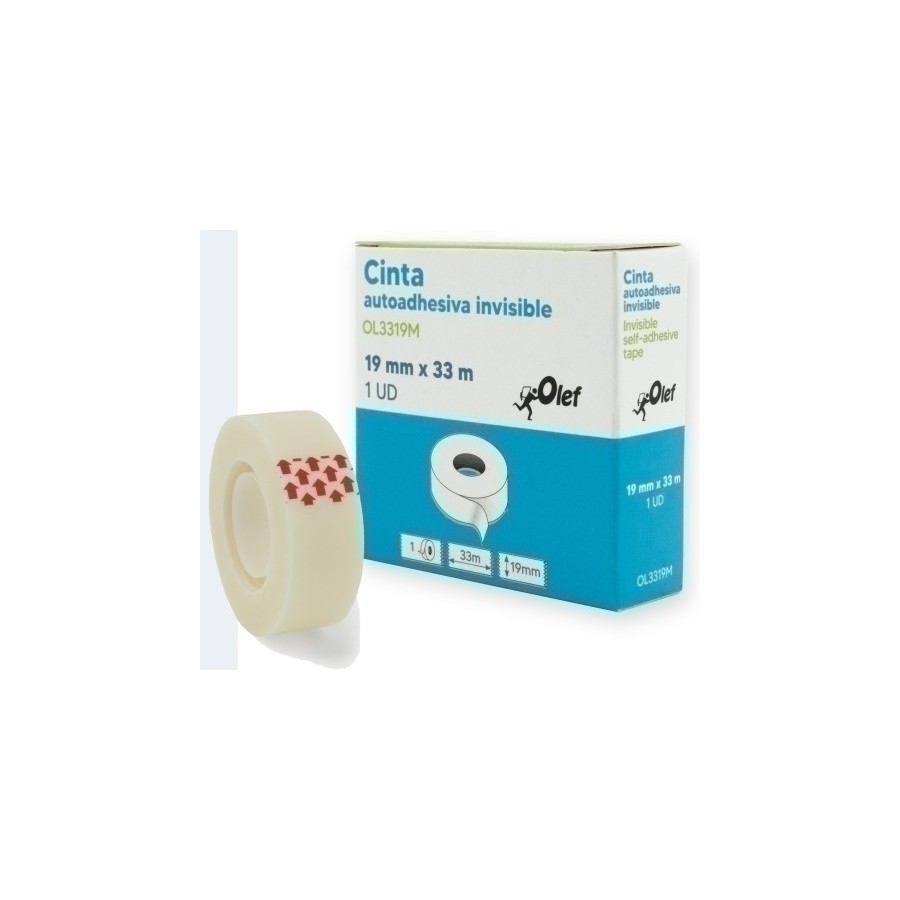 CINTA ADHESIVA OLEF INVISIBLE 33x19