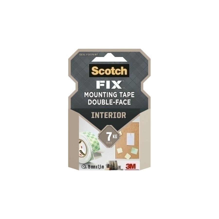 CINTA DOBLE CARA SCOTCH SOPORTE 1,5x19