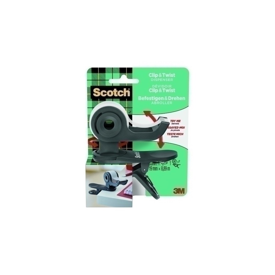 PORTARROLLOS SCOTCH C19 GRIS + CINTA MG