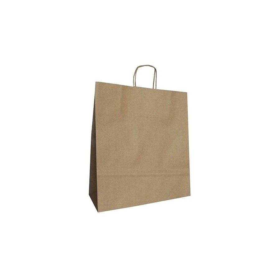 BOLSA PAPEL KRAFT LISO 24x32 CRUD P/50