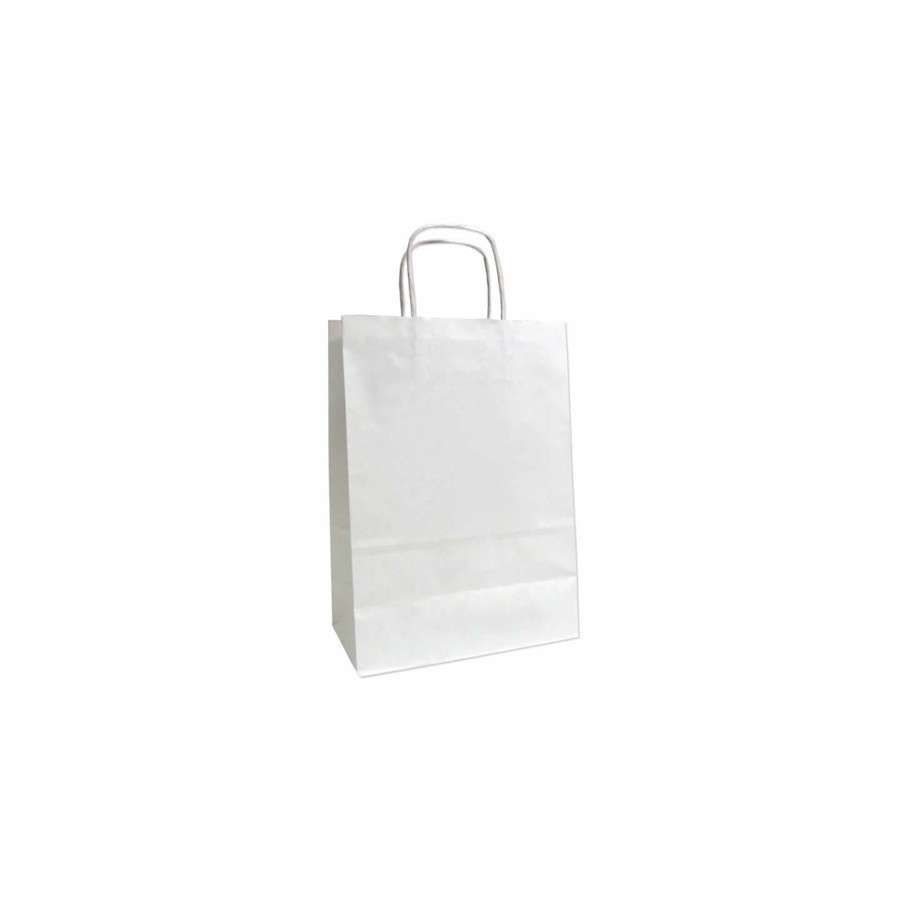 BOLSA PAPEL CELUL.BLANCO 24x32 BL P/50
