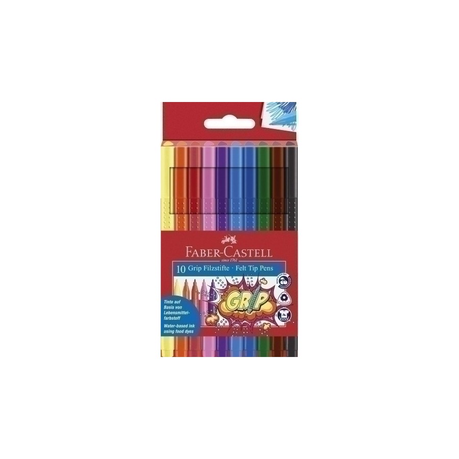 ROTUL.FABER C.GRIP COLOR BOLSA 10