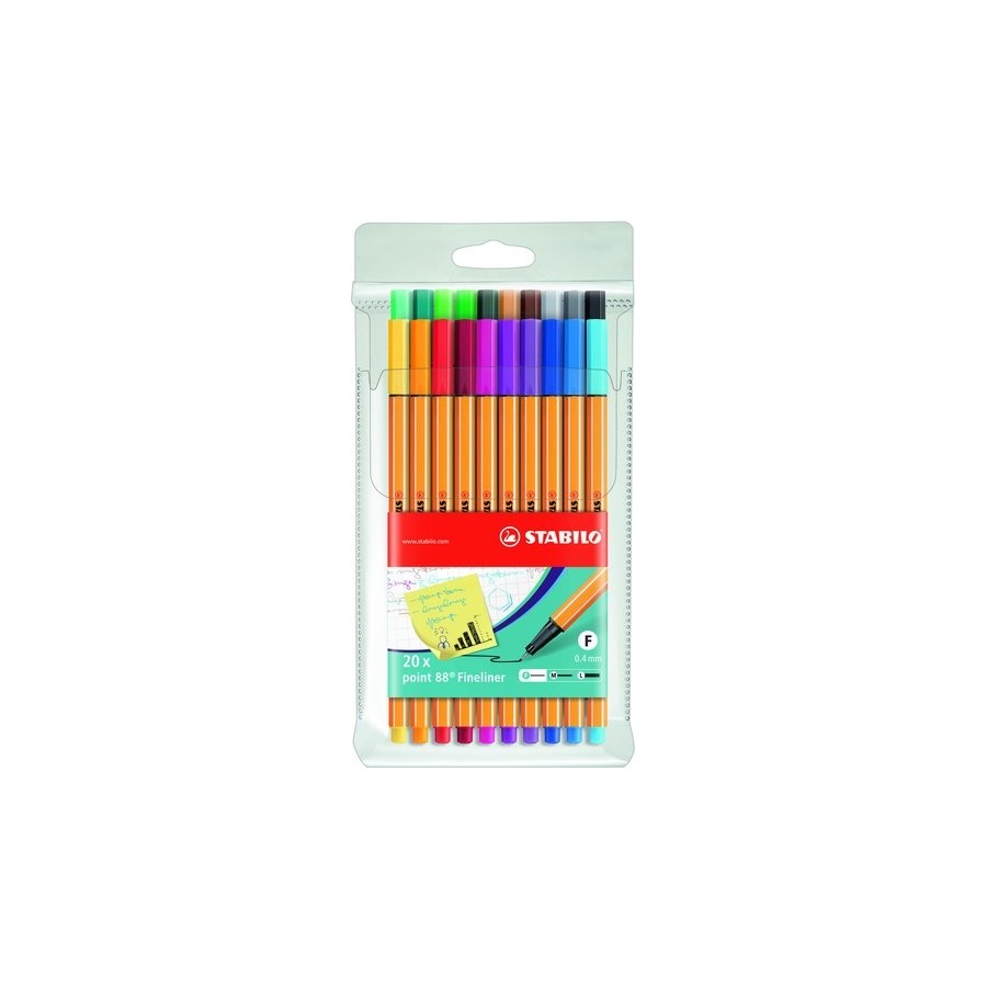 ROTUL.STABILO POINT 88 ESTUCHE 20