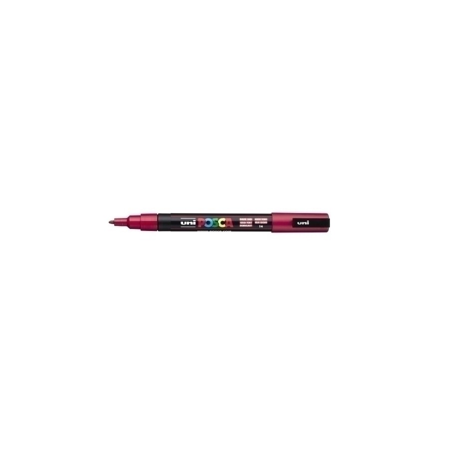 ROTUL.UNI-POSCA PC-3M ROJO OSCURO