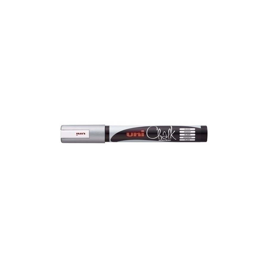 ROTUL.UNIBALL CHALK MARKER PWE-5M PLATA