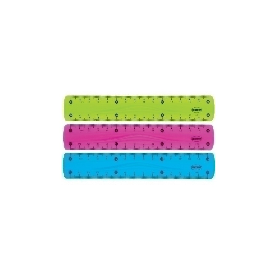 REGLA CENTRUM FLEXIBLE 15 CM SURTIDO