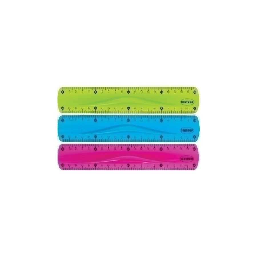 REGLA CENTRUM FLEXIBLE 20 CM SURTIDO