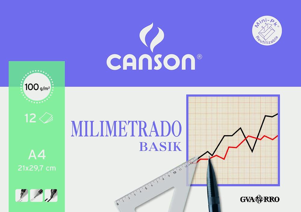 LAMINA G-C MILIMETRADO BASIK M.PK 12 A4