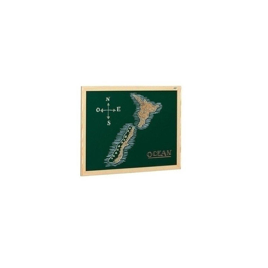 PIZARRA VERDE MARCO FIBRA 100x127 cm