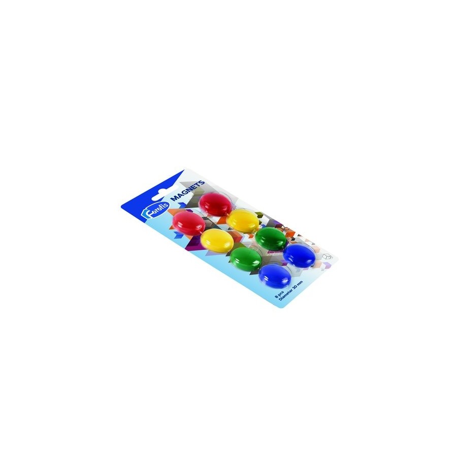 IMANES REDONDOS FOROFIS 30mm SURTIDO B/8