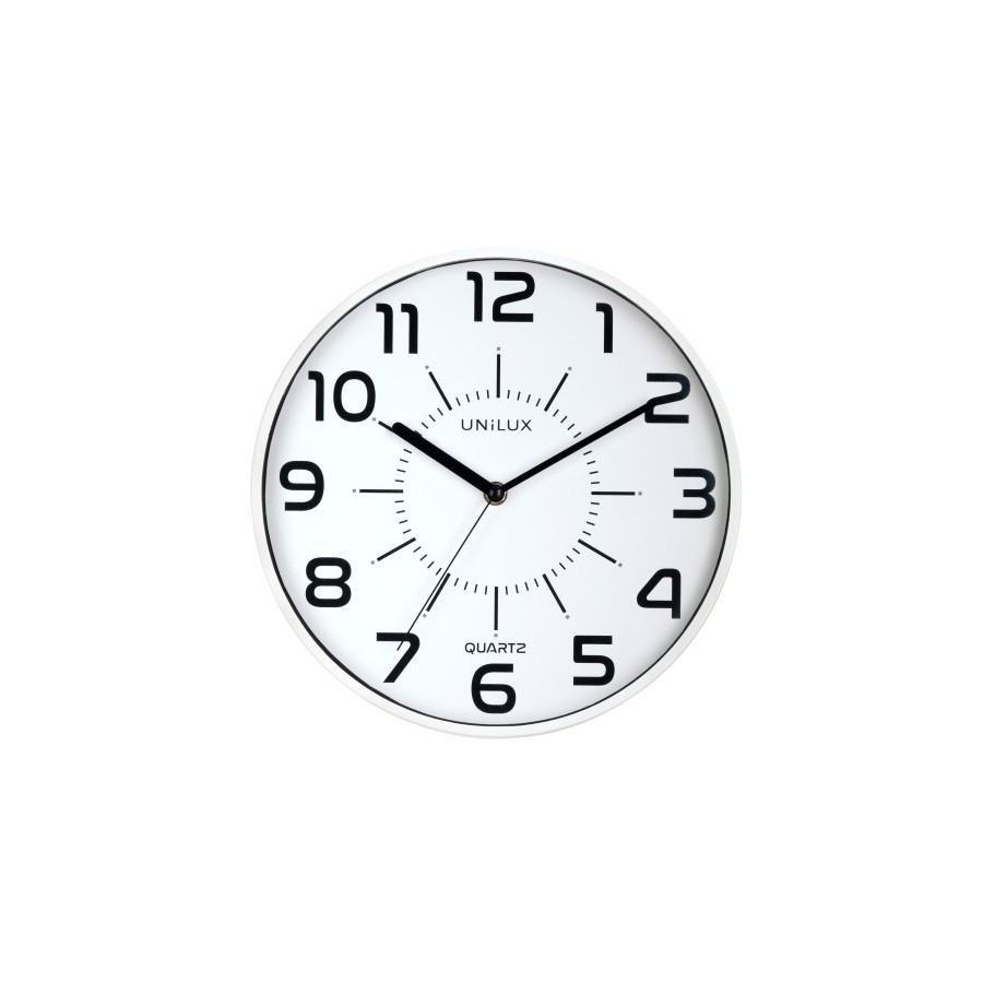 RELOJ PARED UNILUX POP BLANCO 28 cm Ø