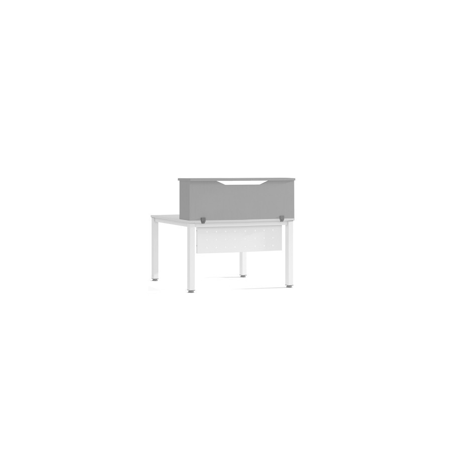 RECEPCION ROCADA 100x30x40 GRIS/GRIS