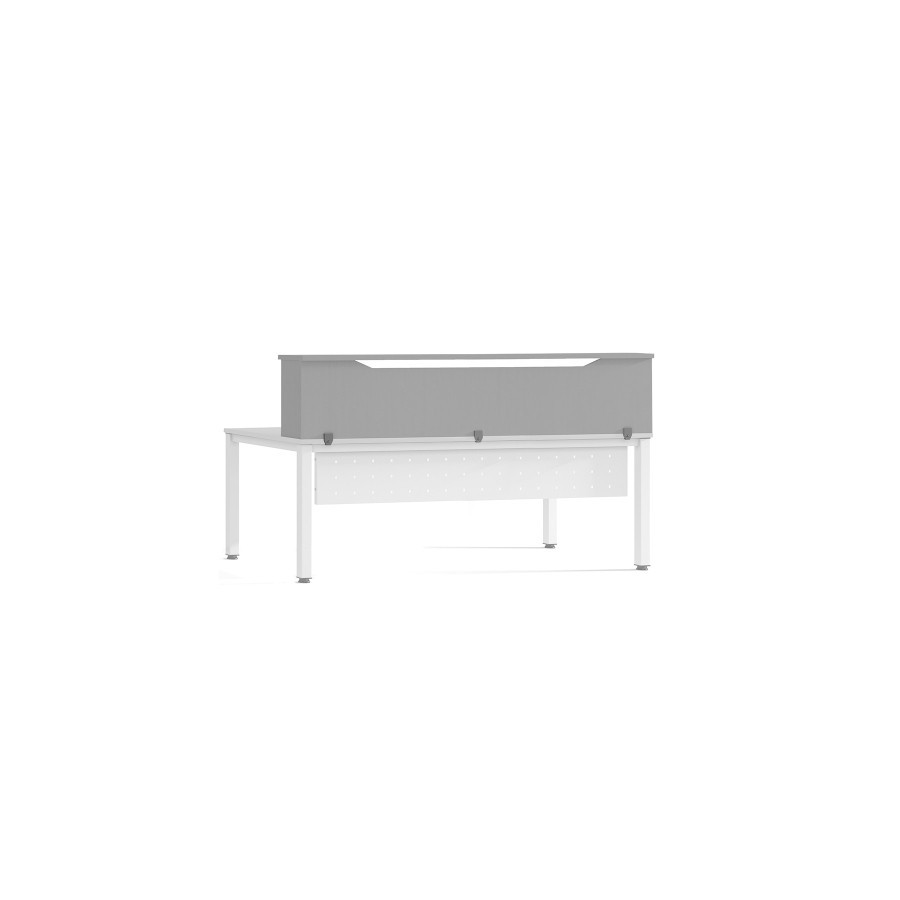 RECEPCION ROCADA 180x30x40 GRIS/GRIS