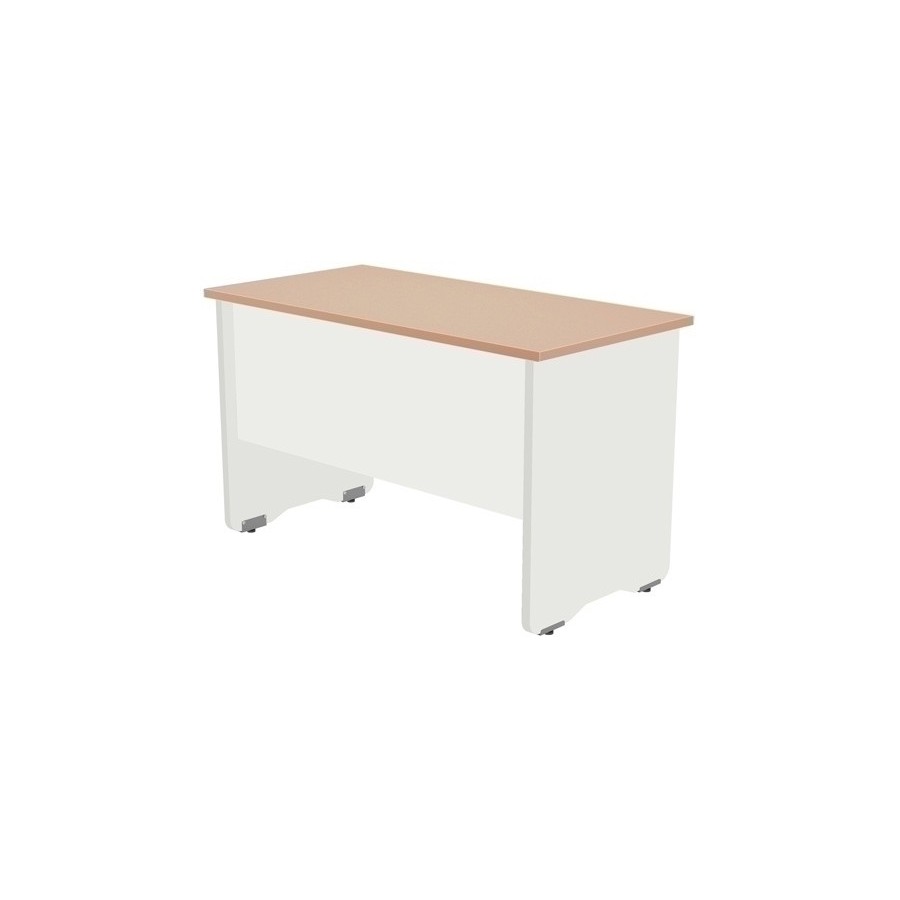 MESA ROCADA WORK 120x60 BLANCO/ROBLE
