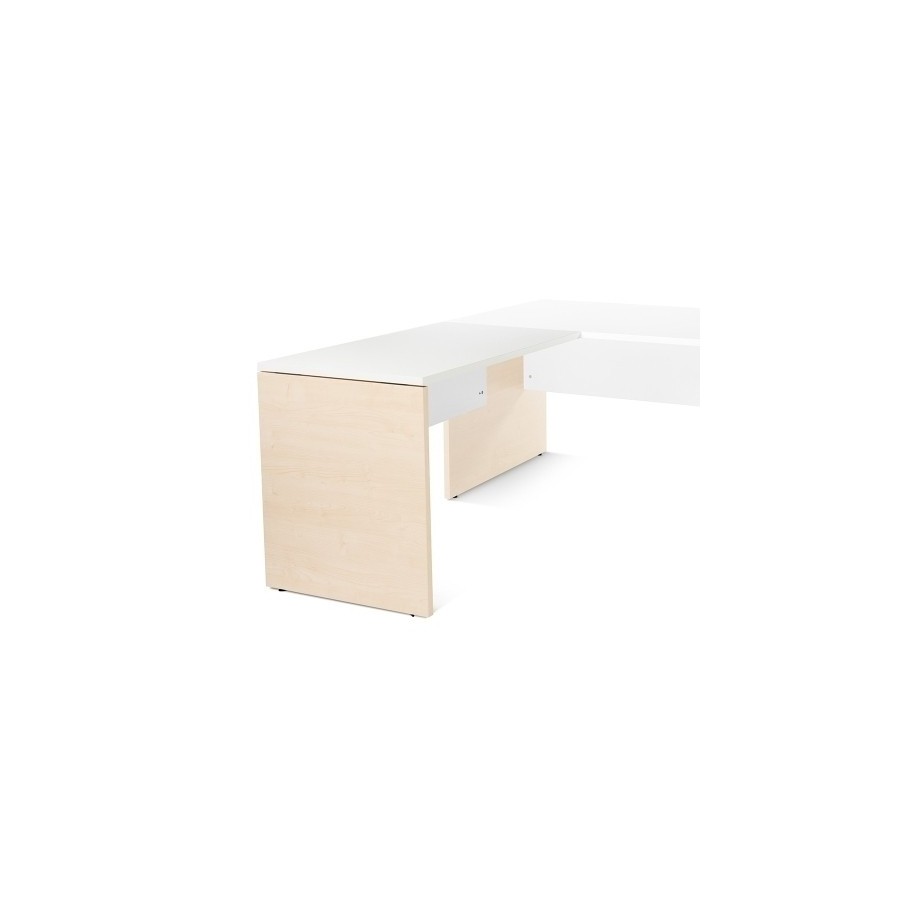 MESA ROCADA WORK ALA 100x60 HAYA/BLANCO