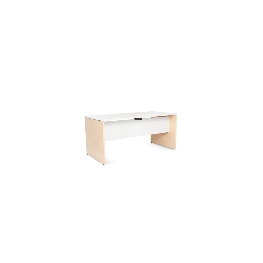 MESA ROCADA WORK 160x80 HAYA/BLANCO