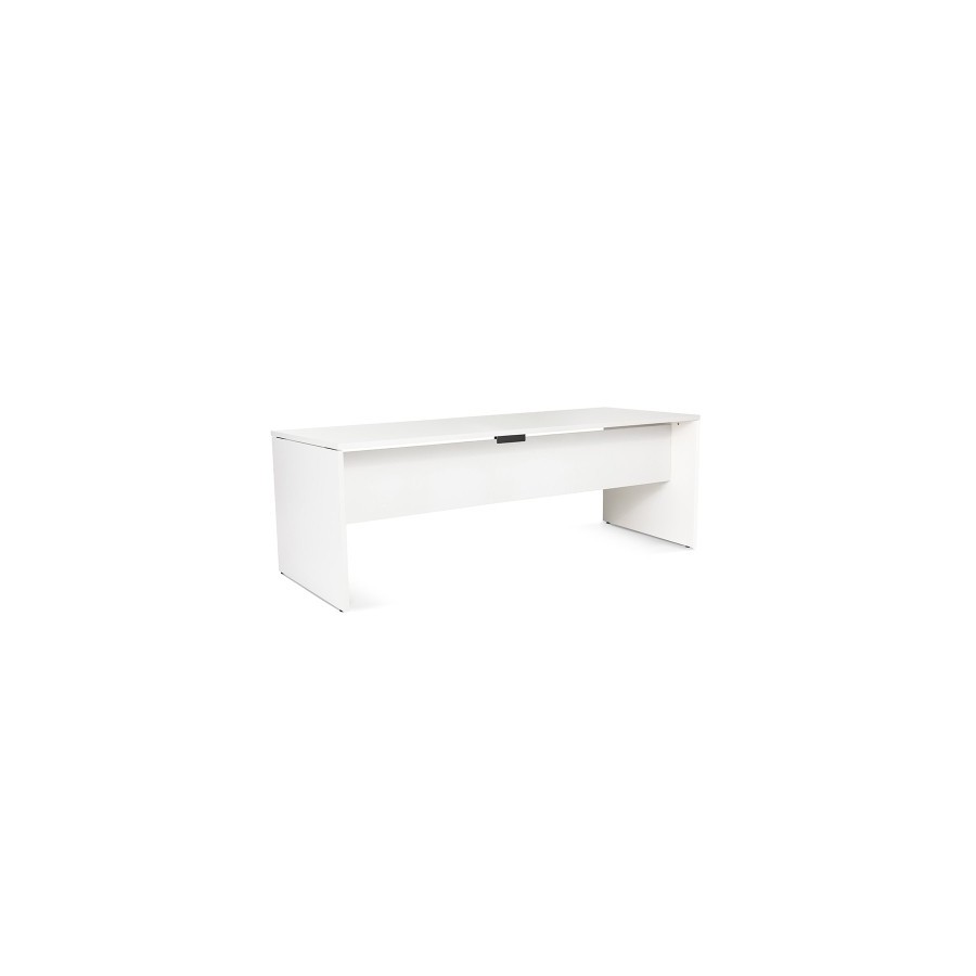 MESA ROCADA WORK 200x80 BLANCO/BLANCO