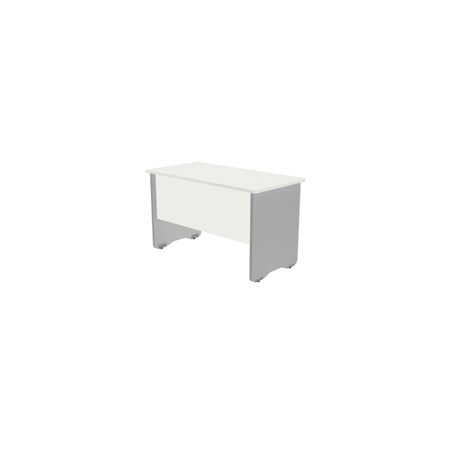 MESA ROCADA WORK 200x80 GRIS/BLANCO