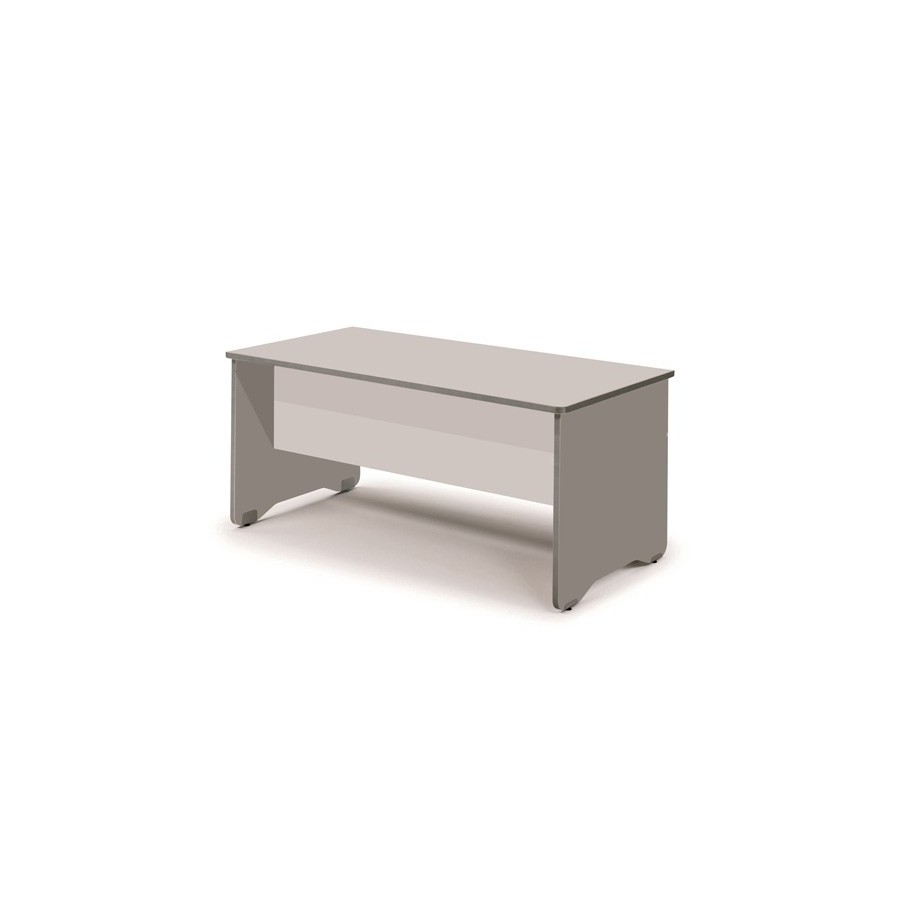 MESA ROCADA WORK 200x80 GRIS/GRIS