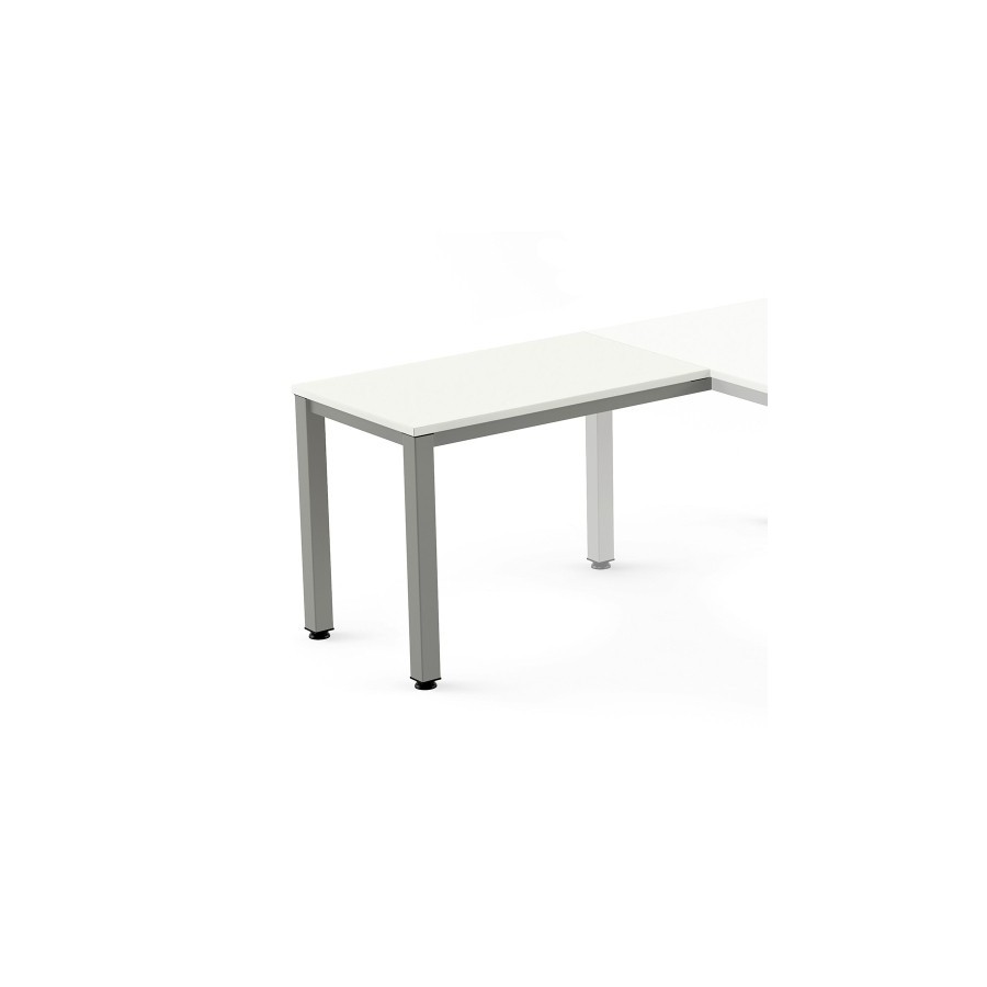 MESA ROCADA EXEC. ALA 100x60 AL/BLANCO