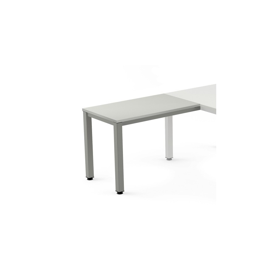 MESA ROCADA EXEC. ALA 100x60 AL/GRIS