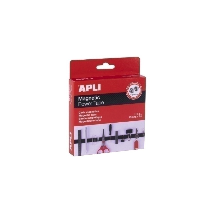 CINTA ADHESIVA APLI MAGNETICA 2m x19 mm