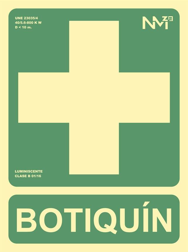 SEÑAL HOMOLOGADA BOTIQUIN