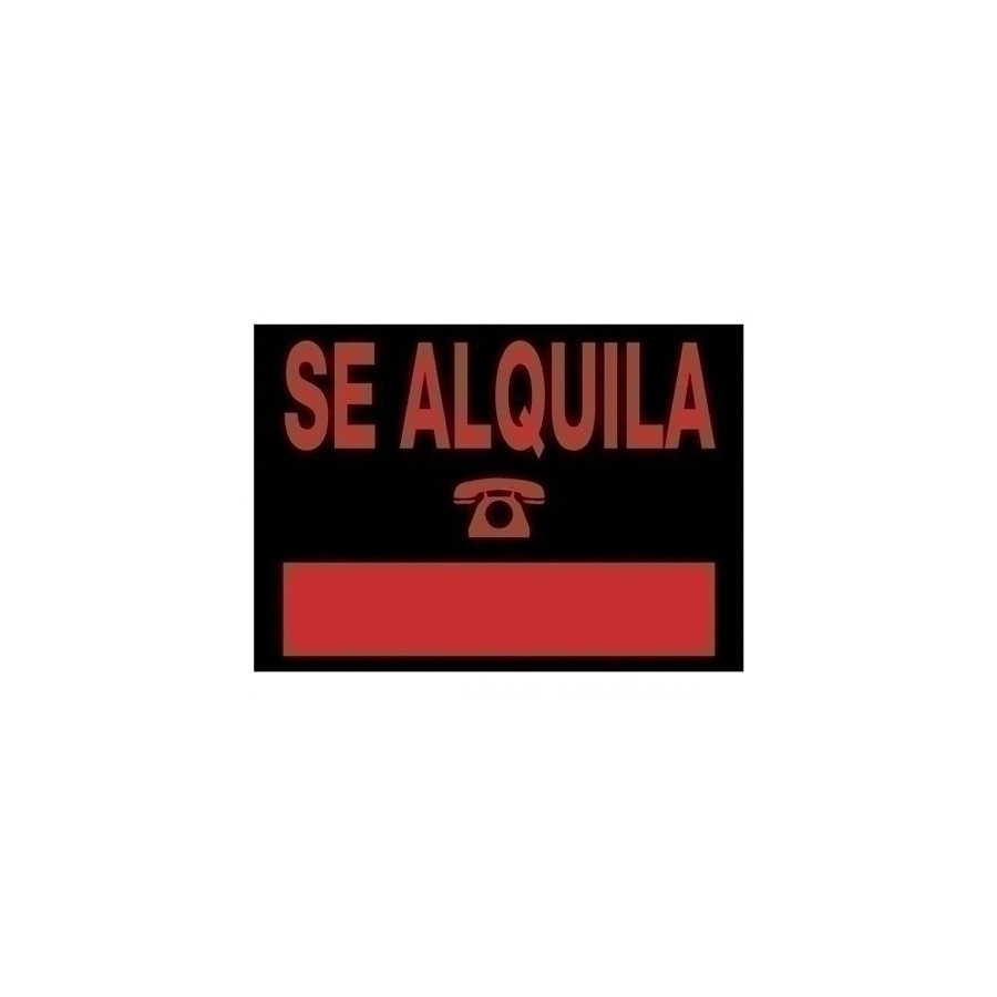 CARTEL ANUNCIO PVC 50x35 SE ALQUILA