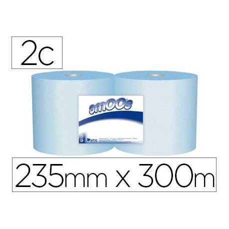 BOBINA DE PAPEL MECHA AMOOS 2 CAPAS 300M