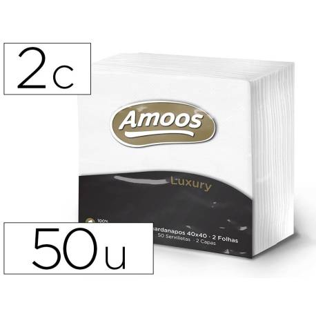 SERVILLETA PAPEL AMOOS 40x40 PAQ.50