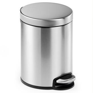 PAPELERA DURABLE MET.REDONDA 5 L INOX