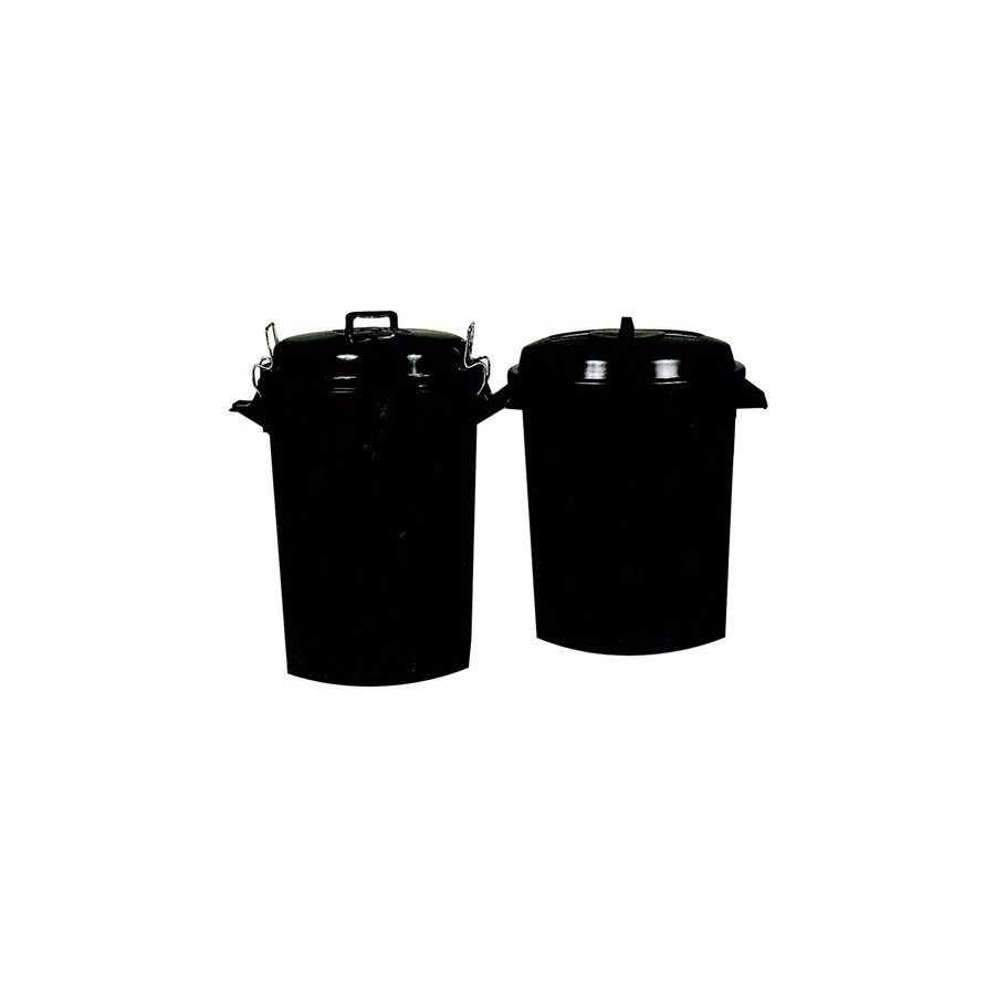 CUBO BASURA PLASTICO CON TAPA 100 LITROS