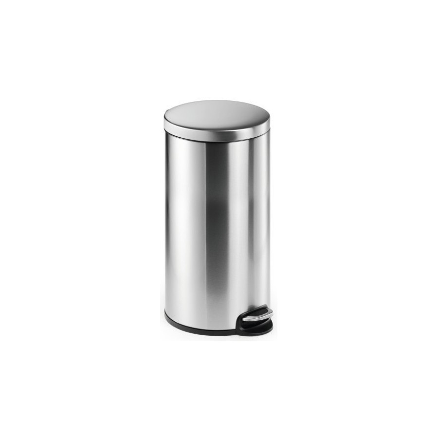 PAPELERA DURABLE MET.REDONDA 30 L INOX