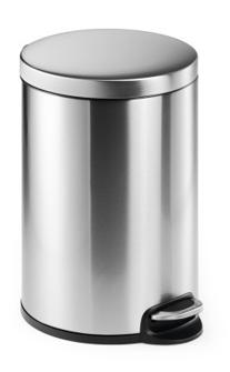 PAPELERA DURABLE MET.REDONDA 20 L INOX
