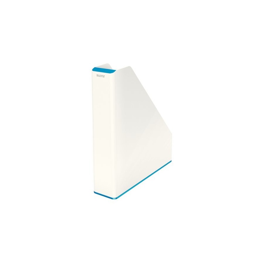 REVISTERO PLASTICO LEITZ WOW DUAL AZUL METALIZADO/BLANCO