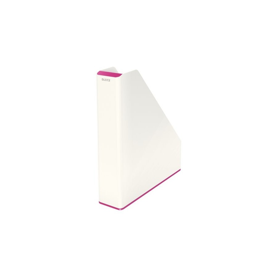 REVISTERO PLASTICO LEITZ WOW DUAL FUCSIA METALIZADO/BLANCO