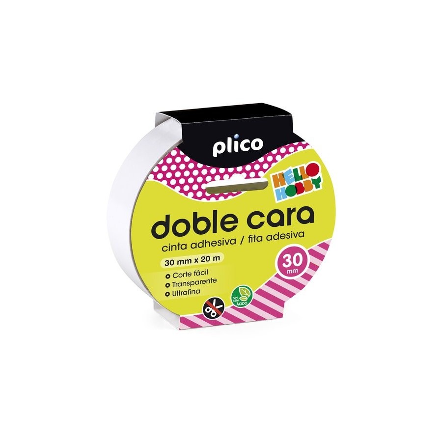 CINTA ADHESIVA DOBLE CARA PLICO rollo 20x30