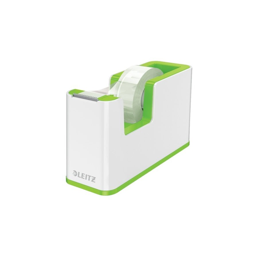 PORTARROLLOS LEITZ WOW DUALC/CINTA VERDE y BLANCO