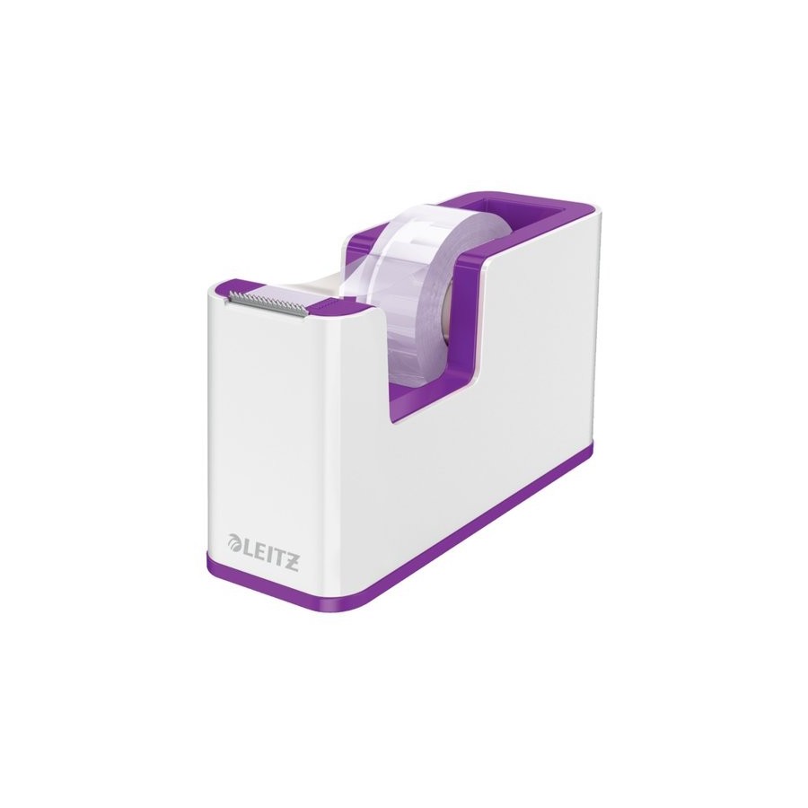 PORTARROLLOS LEITZ WOW DUALC/CINTA VIOLETA  y BLANCO