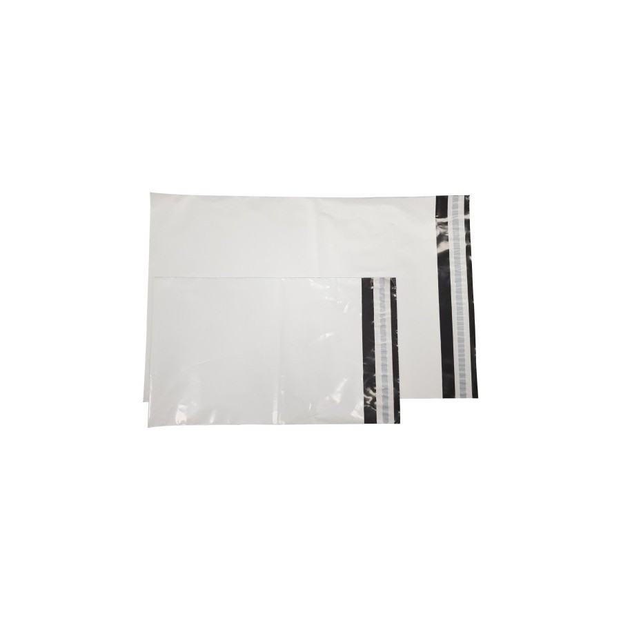 BOLSA COURIER PLASTICO 70% RECICLADO SIN IMPRIMIR 350x450 mm PAQUETE de 100