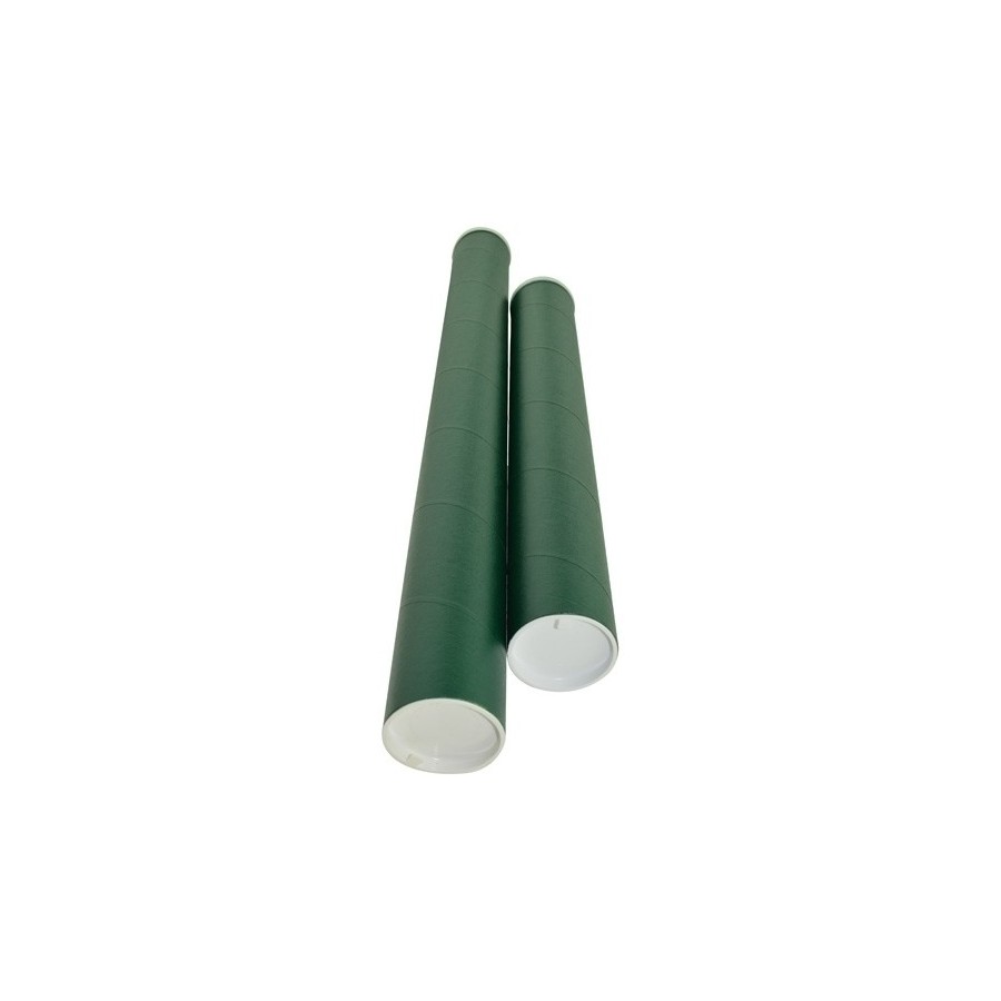 PORTAPLANOS para ENVIO CG TUBO CARTON VERDE 70x6,5 cm