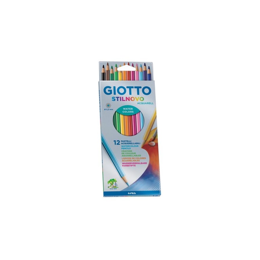 LAPICES ACUARELABLES GIOTTO STILNOVO ACQUARELL estuche de 12