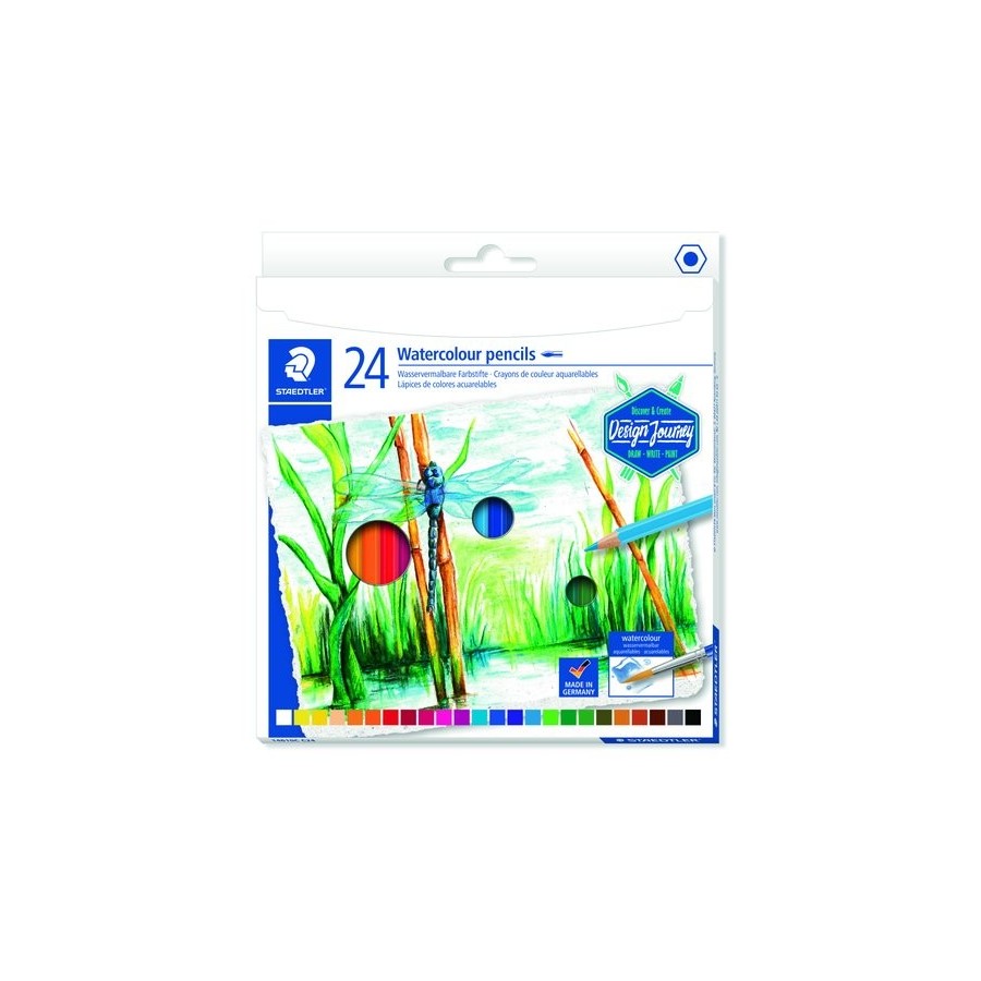 LAPICES ACUARELABLES STAEDTLER DESIGN JOURNEY 146 10C CAJA de 24